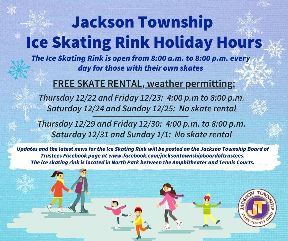 Ice RInk Holiday Hours 2022